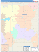 Cerro Gordo County, IA Digital Map Color Cast Style